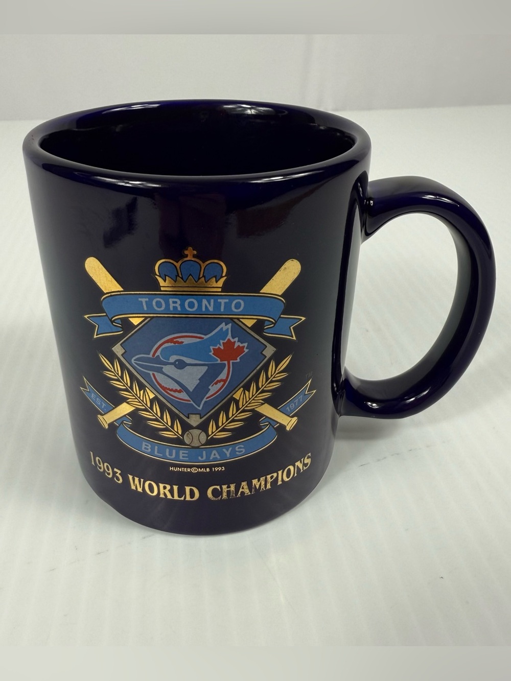Toronto Blue Jays 1993 World Champions MLB Baseball Coffee Mug Navy Blue Hunter